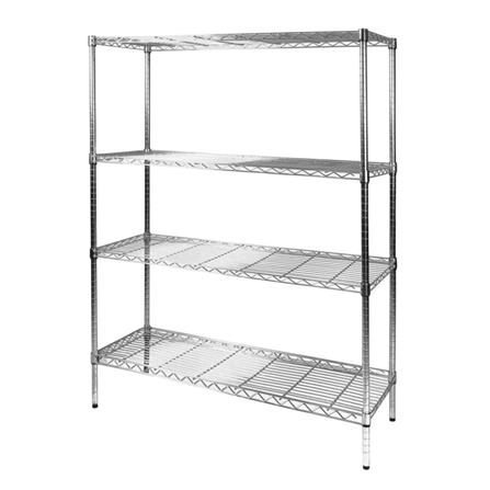 ชั้นวางของโล่ง FURDINI FRAME LR88T4 สีโครม