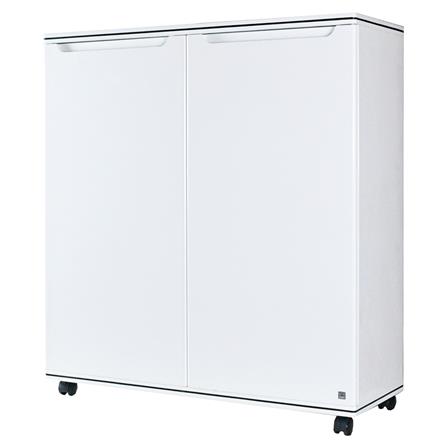 ตู้รองเท้าสำเร็จ 6 ช่อง KING สีเคริฟ์-ขาว