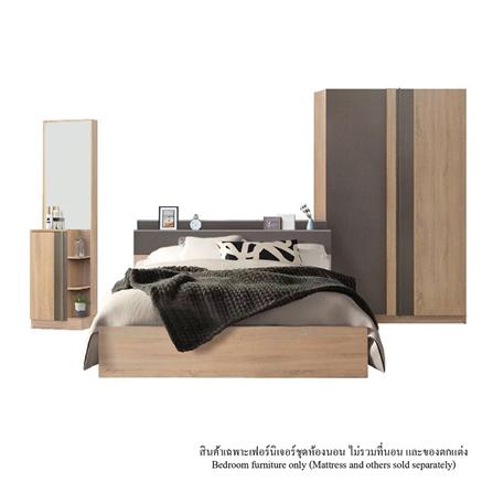 ชุดห้องนอน 5 ฟุต KONCEPT TOUCHI สี SOLID OAK