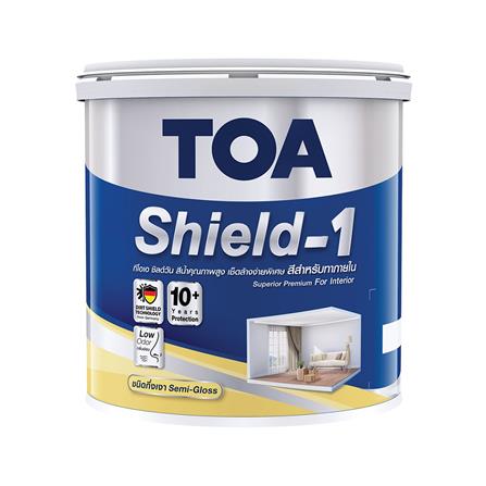 สีน้ำทาภายใน TOA SHIELD-1 BASE A กึ่งเงา 2.5 แกลลอน