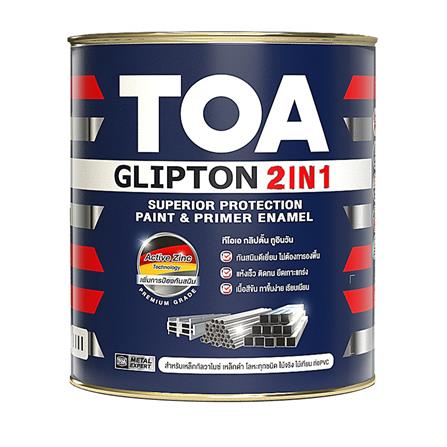 สีน้ำมัน TOA GLIPTON 2IN1 GG100 สีขาว เงา 1 แกลลอน