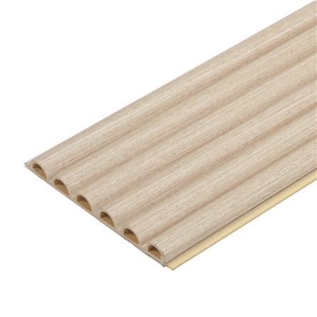 แผ่นผนัง WPC CROBERN FJ2002 WPC02 15.8x1.5x240 ซม. สีขาวลายไม้