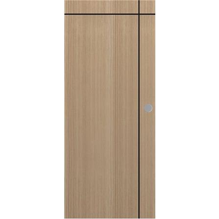 ประตูภายใน UPVC PARAZZO PUN06 80X200 ซม. สีบีช เจาะลูกบิด