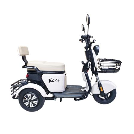 จักรยานไฟฟ้า 3 ล้อ EM EM8 สีขาว