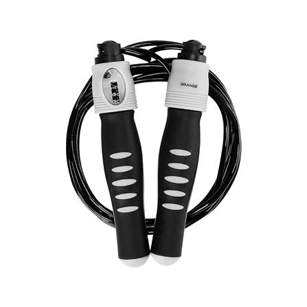 เชือกกระโดดนับครั้งได้ GRANDE สีดำ/เทา