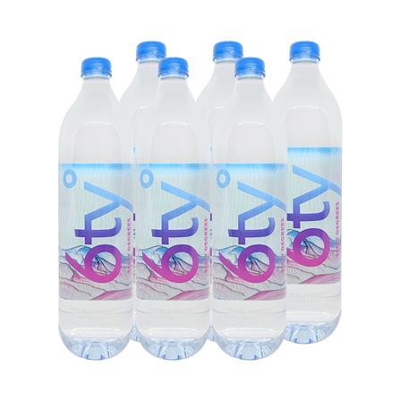 น้ำแร่ธรรมชาติ 100% ซิกตี้ดีกรี 1250 มล. แพ็ก 6 ขวด