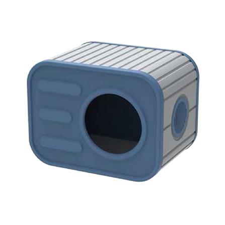 บ้านสัตว์เลี้ยง DPETT CAT HAVEN สีเทา-ฟ้า