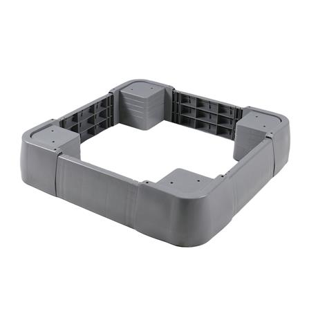 ฐานรองเครื่องซักผ้าปรับได้ CKR PLASTIC F-WS-WL 51-65X51-65 ซม. สีเทา SIZE S