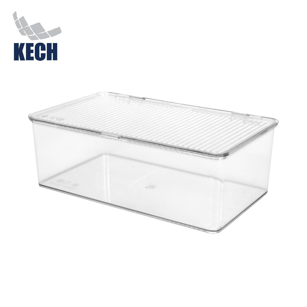 กล่องจัดเก็บในตู้เย็นมีฝา KECH CHILLY SIZE L 16.5X27.5X9.5 ซม.