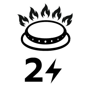 เตาแก๊สตั้งโต๊ะ KASHIWA รุ่น K-1007 สีเงิน