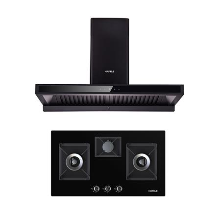 เตาฝัง+เครื่องดูดควัน HAFELE BAYU 90+GASPARO 495.07.428