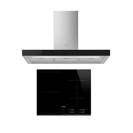 เตาฝัง+เครื่องดูดควัน SMEG SI1M7643B+KBT9L4VN