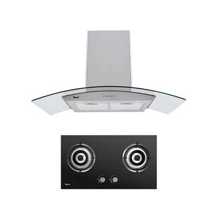 เตาฝัง+เครื่องดูดควัน TECNOSTAR HB S1 GB+EHP 90 GS