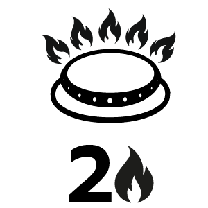 เตาแก๊สตั้งโต๊ะ KASHIWA รุ่น K-2000 สีเงิน