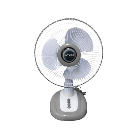 พัดลมตั้งโต๊ะ 12 นิ้ว SKYWING S188 สีเทา ใบสี