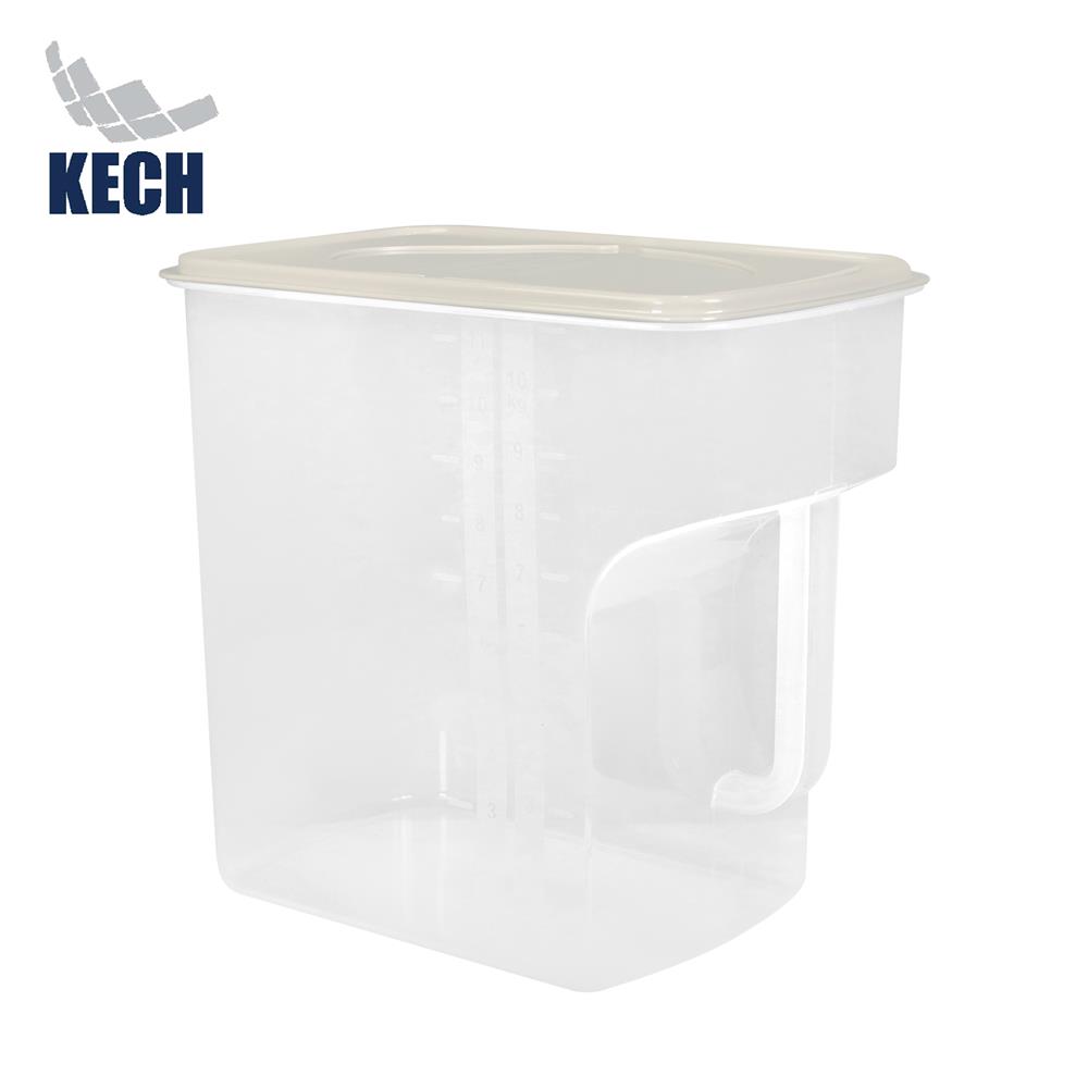 กล่องข้าวสารอเนกประสงค์มีหูจับ 11 กก. KECH สีขาว/ครีม