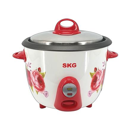 หม้อหุงข้าวธรรมดา SKG SK-282 2.8 ลิตร สีขาว/แดง