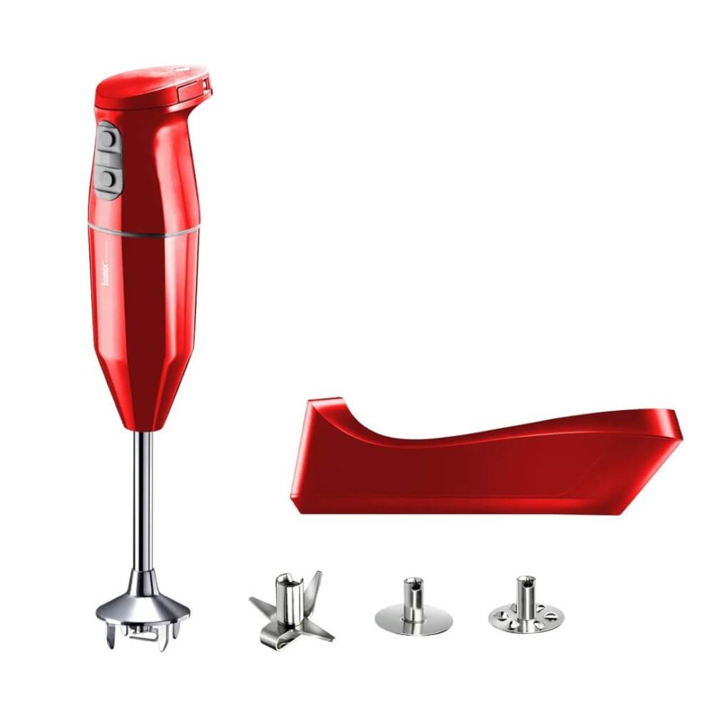 เครื่องปั่นอาหารแบบมือถือไร้สาย Bamix Switzerland Cordless PRO MA2935 สีแดง