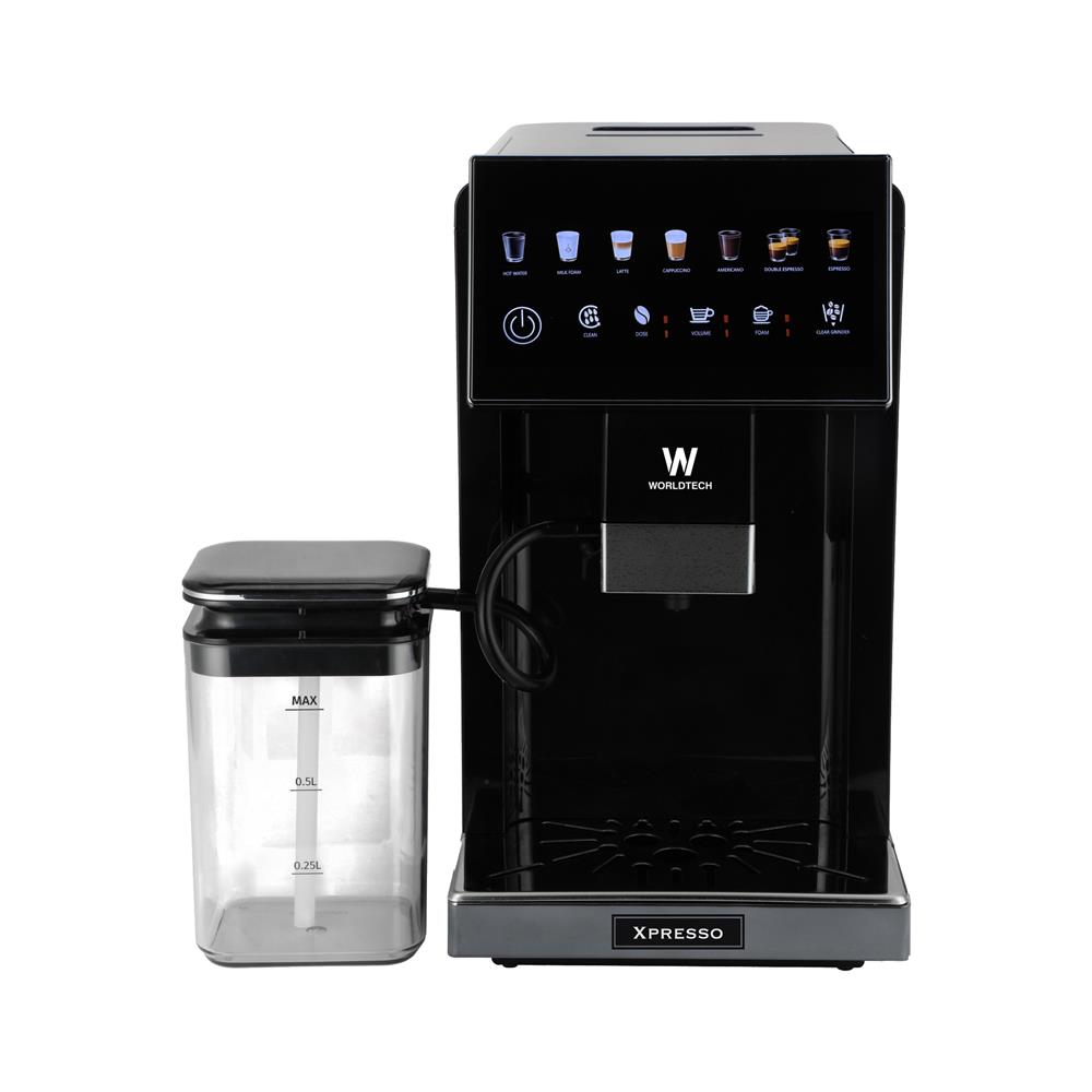เครื่องชงกาแฟอัตโนมัติ WORLDTECH WT-CM501 สีดำ